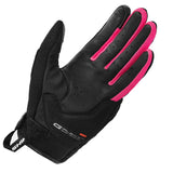 Luvas de motociclismo Shima Sonic Lady em pele preta e rosa