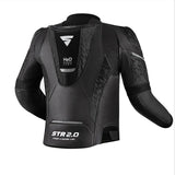 SHIMA STR 2.0 CHAQUETA DE MOTO HOMBRE PIEL NEGRO