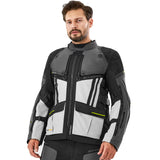 SHIMA TRACKER Herren-Touren-Motorradjacke Hellgrau