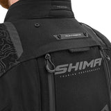SHIMA TRACKER Herren-Touren-Motorradjacke, Schwarz