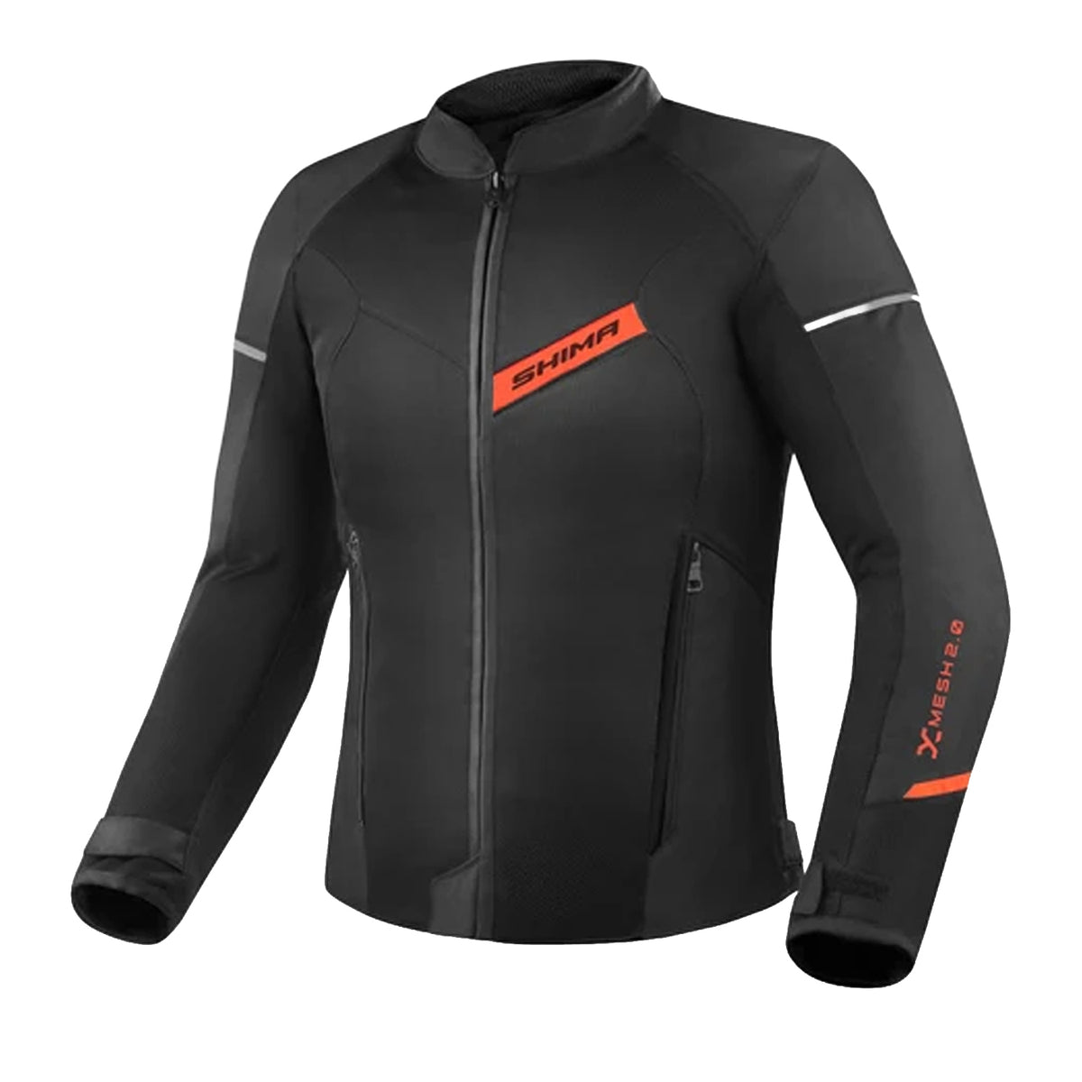 SHIMA X-MESH 2.0 MEN'S MOTORCYCLE JACKET BLACK RED