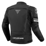 SHIMA SOLID 2.0 Herren Motorradjacke aus schwarzem Textil