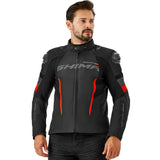 SHIMA SOLID 2.0 MEN'S RED TEXTILE MOTORCYCLE JACKET