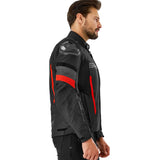 SHIMA SOLID 2.0 MEN'S RED TEXTILE MOTORCYCLE JACKET
