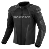 SHIMA SOLID 2.0 VENTED MEN'S BLACK TEXTILE MOTORCYCLE JACKET