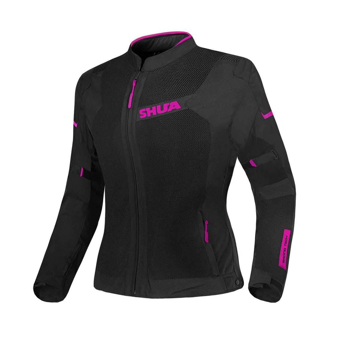 SHUA GRAVITY MESH 2.0 CHAQUETA DE MOTO DE MUJER NEGRO ROSA