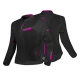 SHUA GRAVITY MESH 2.0 CHAQUETA DE MOTO DE MUJER NEGRO ROSA