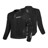SHUA GRAVITY MESH 2.0 CHAQUETA DE MOTO DE HOMBRE NEGRO GRIS