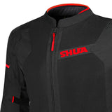SHUA GRAVITY MESH 2.0 CHAQUETA DE MOTO DE HOMBRE NEGRO ROJO