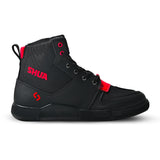 SHUA ODDIN BOTAS URBANA HOMBRE DE MOTO NEGRO ROJO