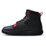 SHUA ODDIN BOTAS URBANA HOMBRE DE MOTO NEGRO ROJO