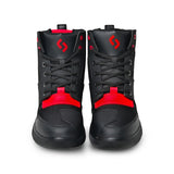 SHUA ODDIN BOTAS URBANA HOMBRE DE MOTO NEGRO ROJO