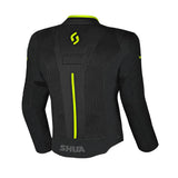 SHUA GRAVITY MESH 2.0 MOTORCYCLE JACKET MEN BLACK YELLOW FLUOR