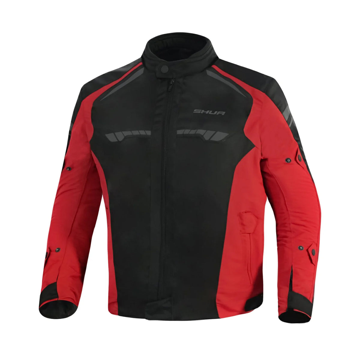 SHUA IMMORTAL MEN'S BLACK RED MOTORCYCLE JACKET