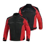 SHUA IMMORTAL MEN'S BLACK RED MOTORCYCLE JACKET