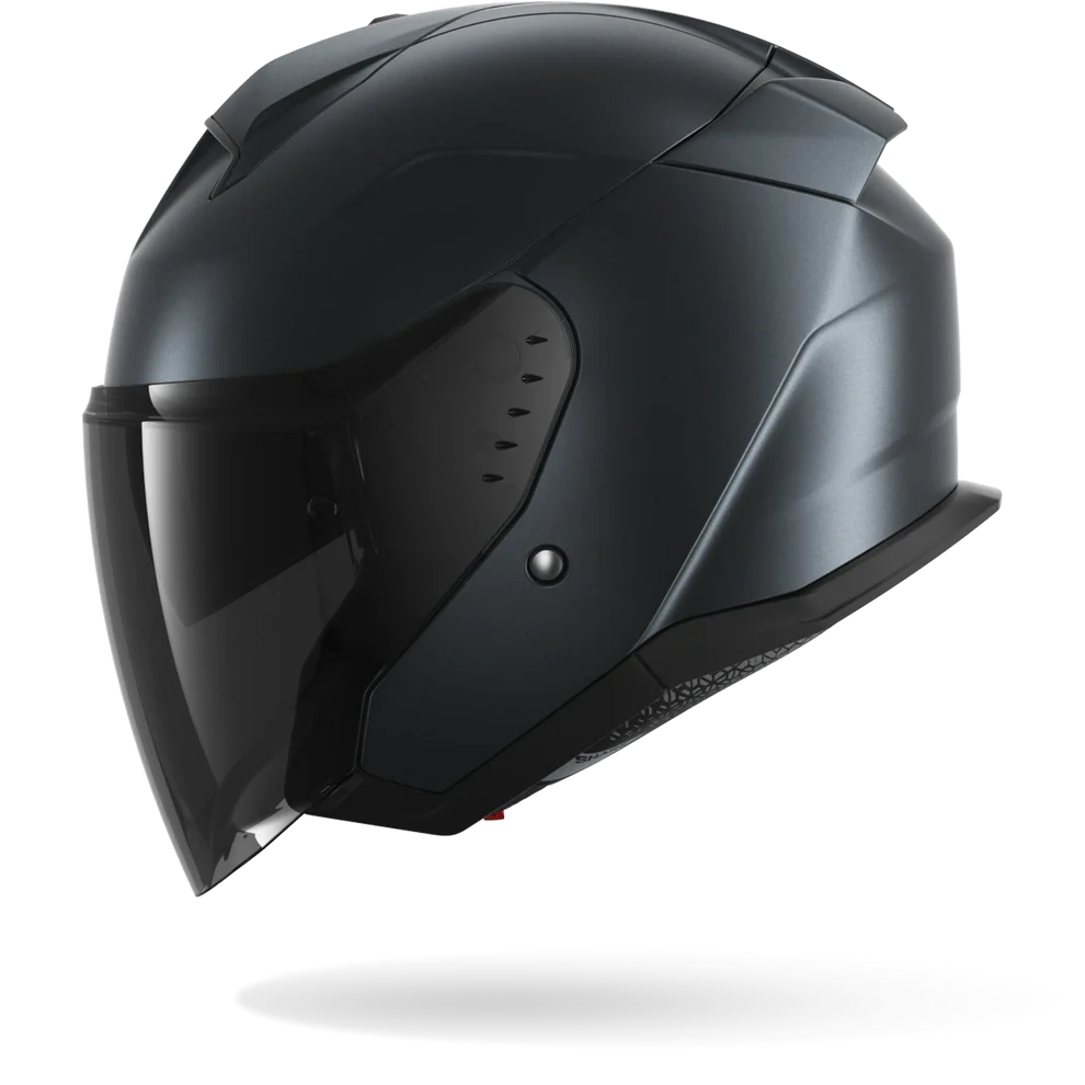 SHARK SKWAL JET Dark Shadow Casco Estera de acero azul mate