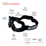SMK GAFAS DE PROTECCIÓN MX ALLTERRA MARRON