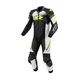 SPYKE ESTORIL 1PC MONO DE MOTO NEGRO BLANCO AMARILLO FLOU
