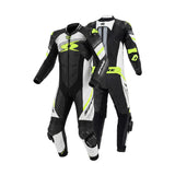 SPYKE ESTORIL 1PC MONO DE MOTO NEGRO BLANCO AMARILLO FLOU