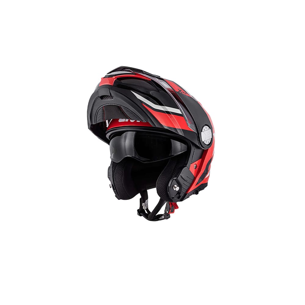 CASCO GIVI MOD X.33 CAÑÓN C PL D DIVISIÓN ROJO-NEGRO