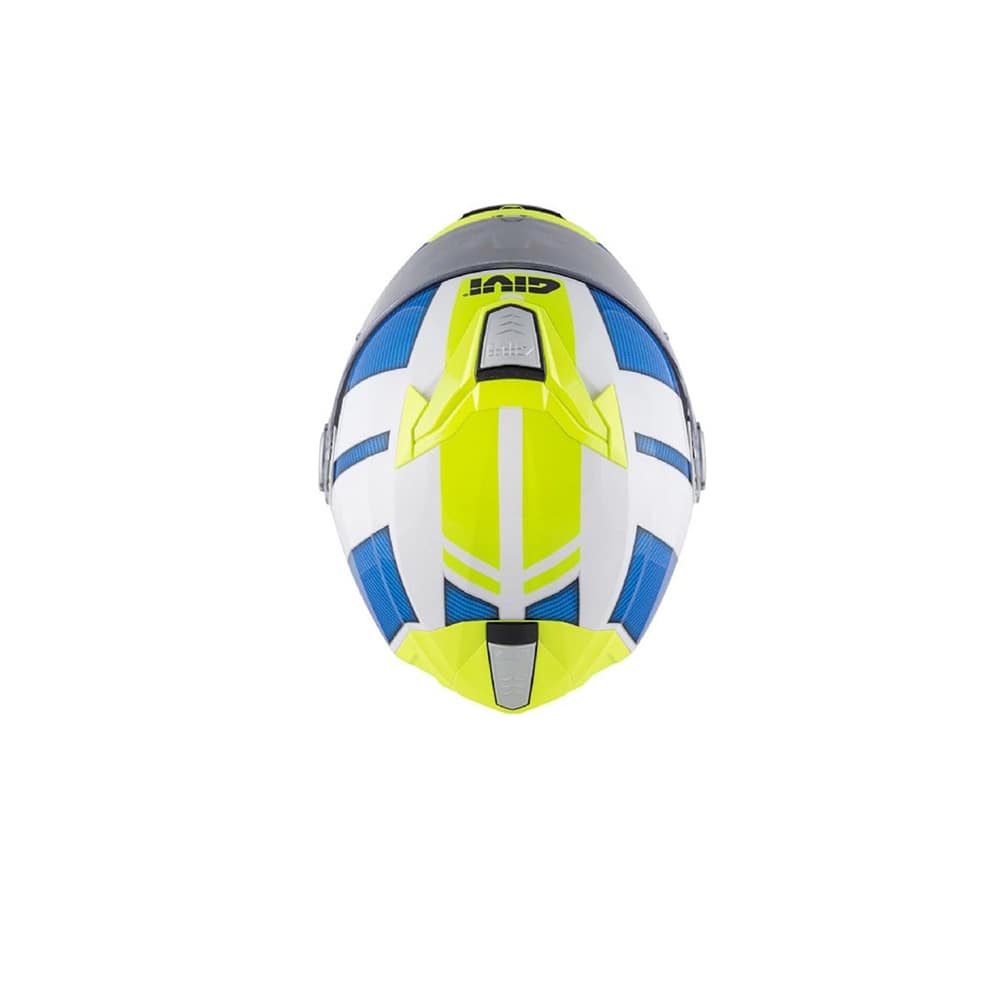 GIVI MOD X.23 SYDNEY C PL D PROTEGER CASCO BLANCO AZUL AMARILLO