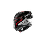 SHARK OXO RYDGER ABATIBLE MODULAR CASCO NEGRO PLATA ROJO