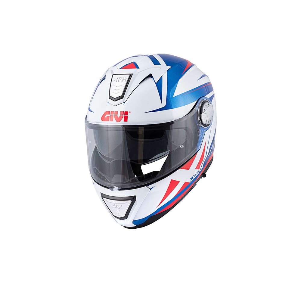 CASCO GIVI MOD X.23 SÍDNEY C PL.D PUNTA BLANCO AZUL ROJO