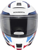 CASQUE MODULAIRE SCHUBERTH C5 OMEGA BLANC BLEU ROUGE