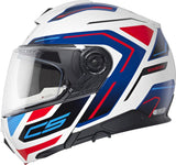 CASQUE MODULAIRE SCHUBERTH C5 OMEGA BLANC BLEU ROUGE