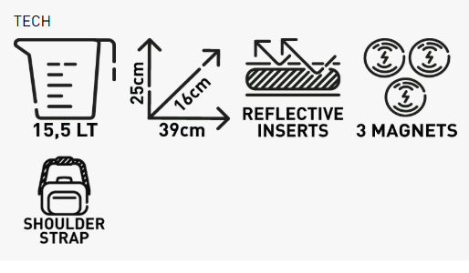 KAPPA VPR01K Rugby túnel Bolso de de PU piel sintética