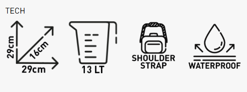 Kappa RB107R Rambler individual alforja Mochila13 l