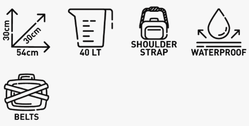 KAPPA ST103W Stryker gama impermeable Bolsa 40 L