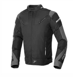 SEVENTY DEGREES SD-JR69 INVIERNO CHAQUETA DE MOTO RACING HOMBRE NEGRO GRIS