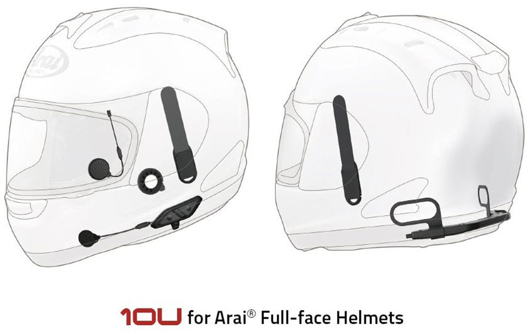 SENA 10U Intercomunicador Bluetooth® Cascos Integrales Arai - Accesorios