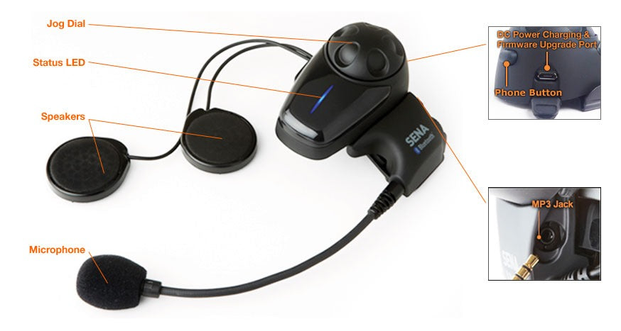 SENA SMH10 Paquete individual de auriculares Bluetooth - Accesorios
