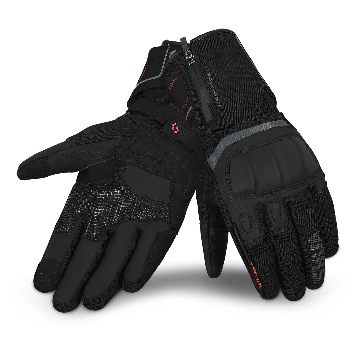 SHUA Thermal Thaw Gloves Black Red