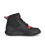SHUA ODDIN BOTAS URBANA HOMBRE DE MOTO NEGRO ROJO