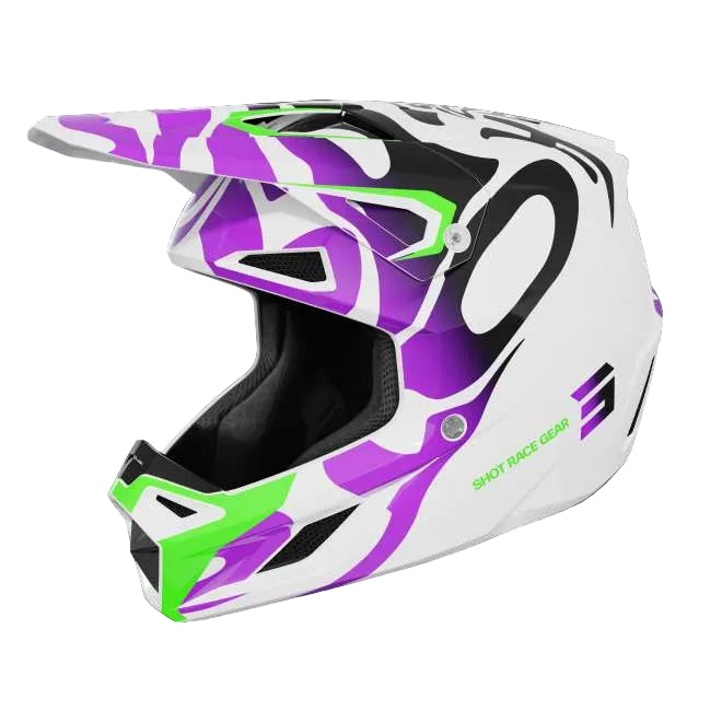 SHOT SPEED KID SIDE CASCO DE MOTO PURURA MATE