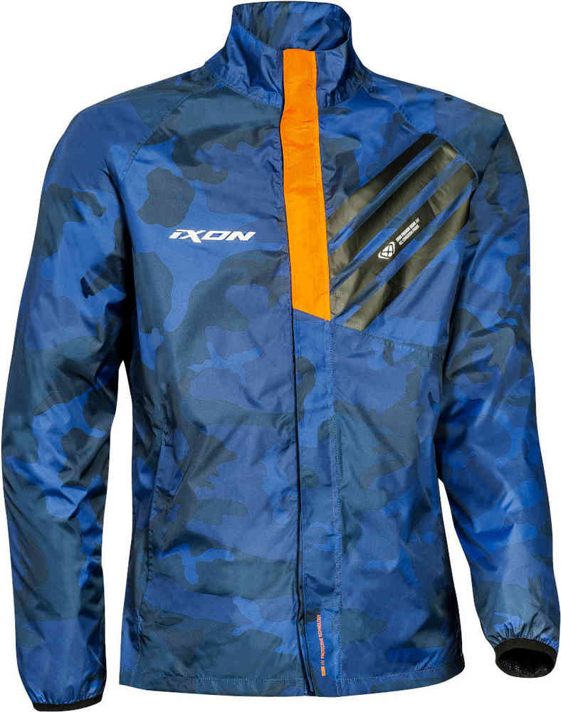 IXON STRIPE JKT HOMBRE CHAQUETA DE LLUVIA MARINO CAMUFLAJE NARANJA