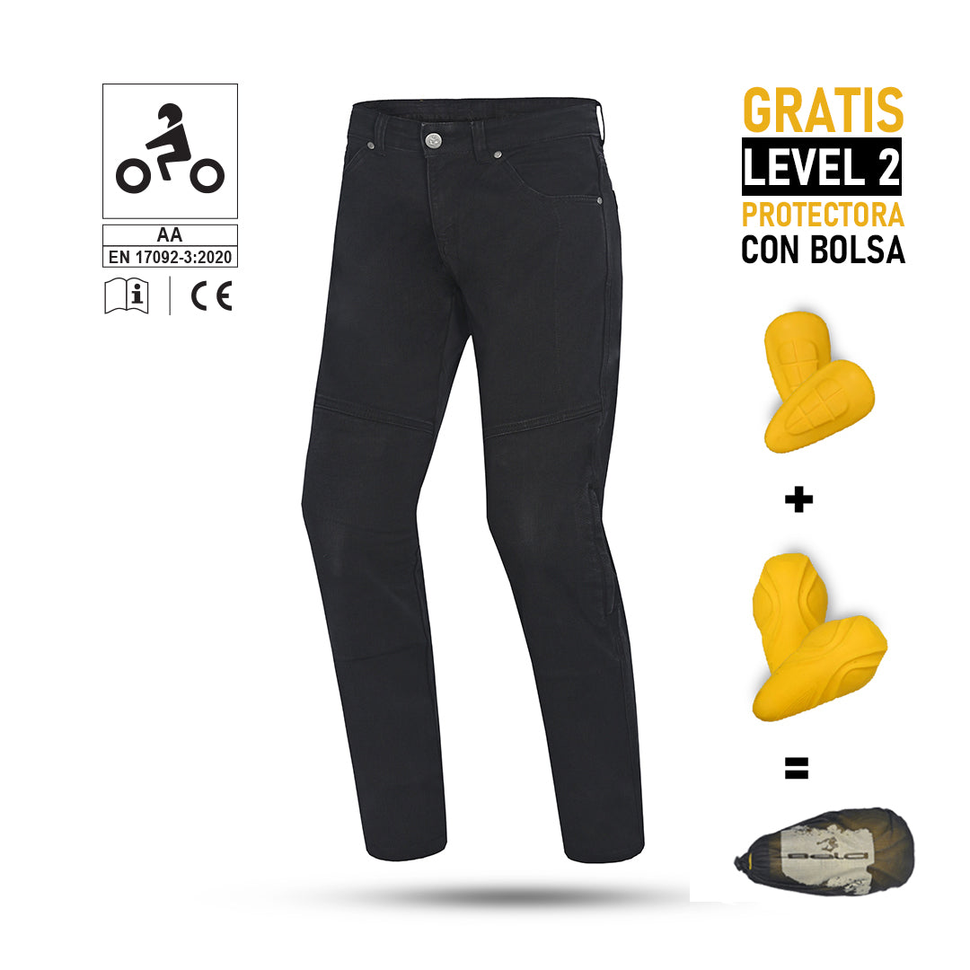 BELA Pantalón Vaquero Jeans Stroke CE - Negro Denim