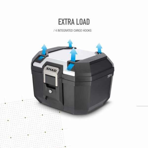 SHAD TR41 TOP CASE TERRA ALUMINIO