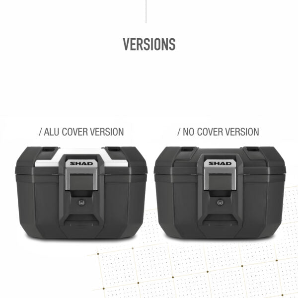 SHAD TR41 TOP CASE TERRA ALUMINIO