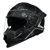 SMK TITAN CARBON S01 NEGRO DECORATED CROMO BRILLO (GL261)