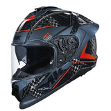 SMK TITAN CARBON S01 NEGRO DECORATED CROMO BRILLO (GL263)