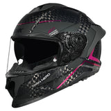 SMK TITAN CARBON NERO DECORADO BRILLO CROMADO (GL269)