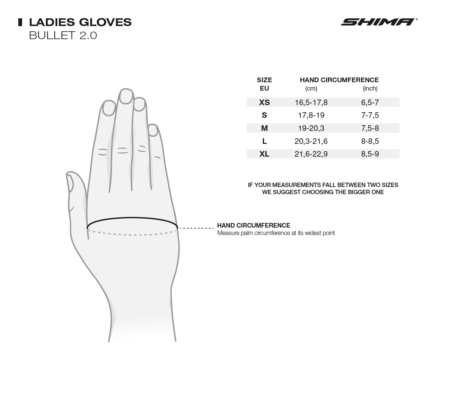 SHIMA BULLET LADY GUANTES BLACK