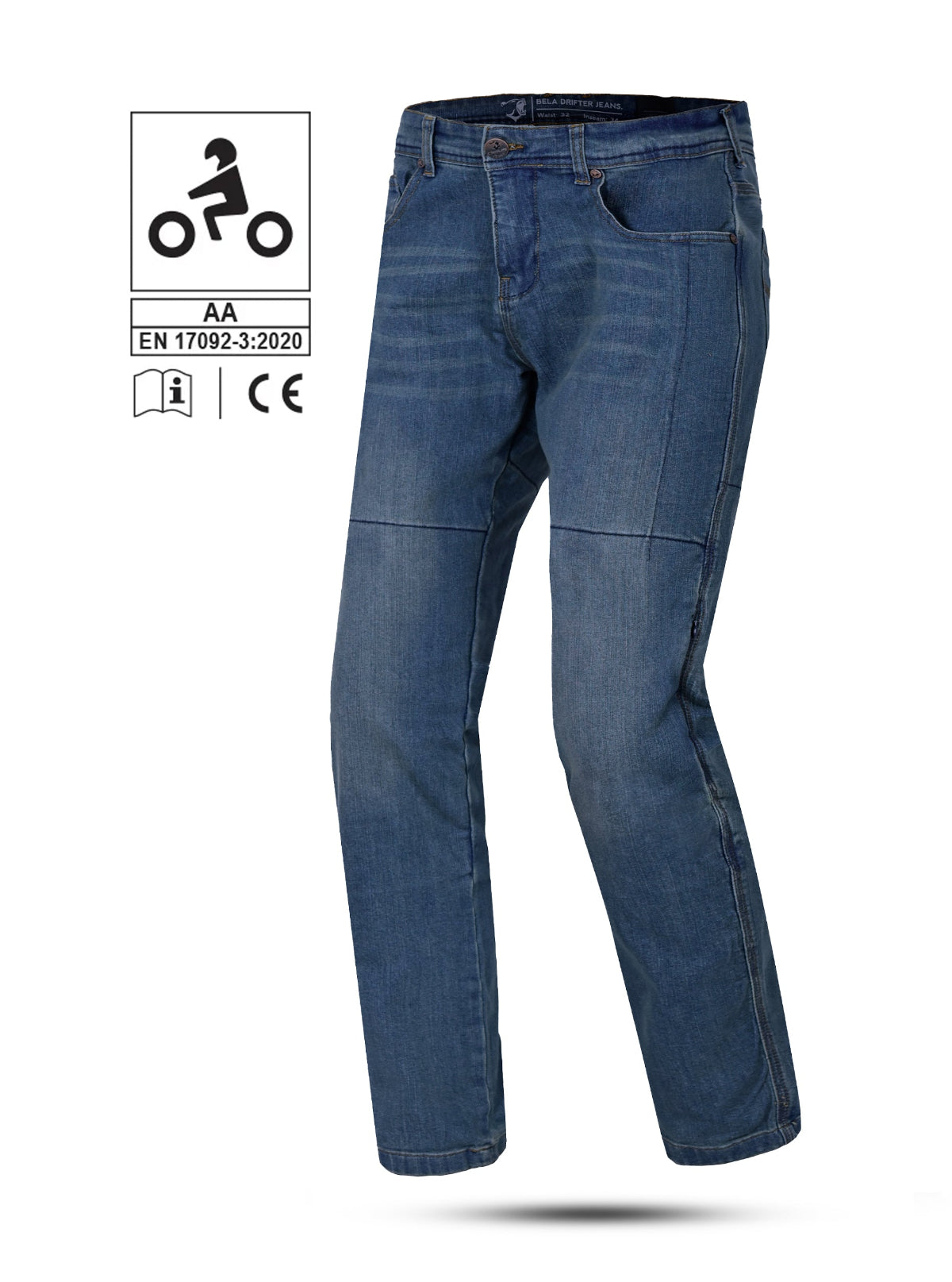 BELA DRIFTER PANTALON DE HOMBRE DENIM JEANS 32L OSCURO AZUL