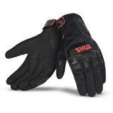 SHUA SEA BREEZE GUANTES DE HOMBRE NEGRO ROJO