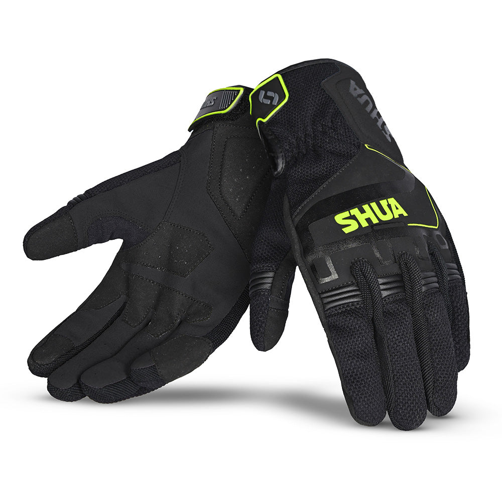 SHUA SEA BREEZE GUANTES DE HOMBRE NEGRO F.AMARILLO