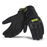 SHUA SEA BREEZE GUANTES DE HOMBRE NEGRO F.AMARILLO